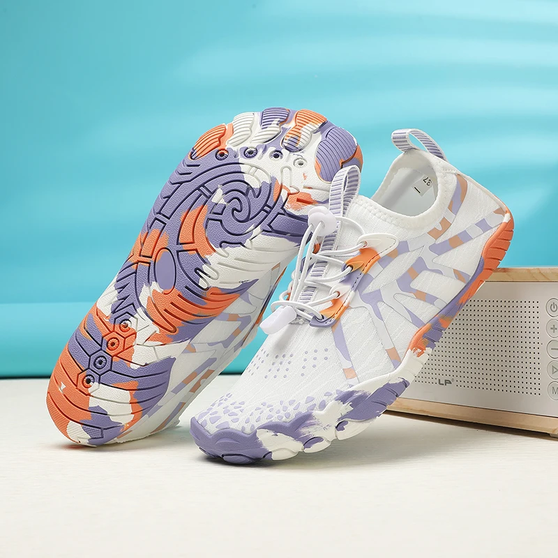 Aqua Shoes For Women Men Barefoot Water Shoes Anti-Slip Quick-Drying Outdoor Beach Upstream Wading Swimming Shoe Sneakers Unisex