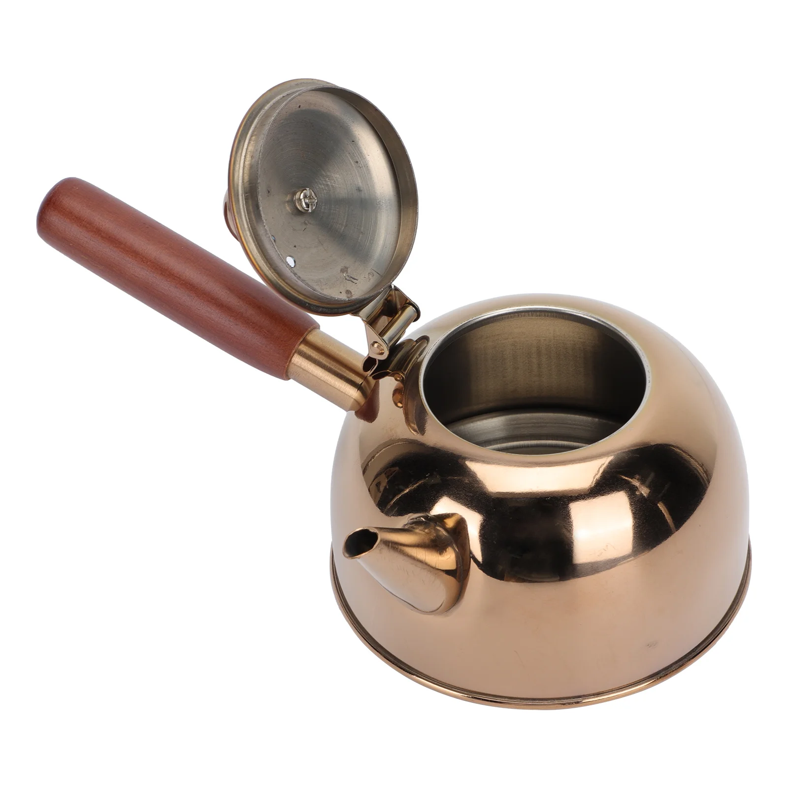 Kettle Wok with Lid Household Water Pots Filter Delicate 304 Stainless Steel Boiling Practical Kettles Travel Teakettles