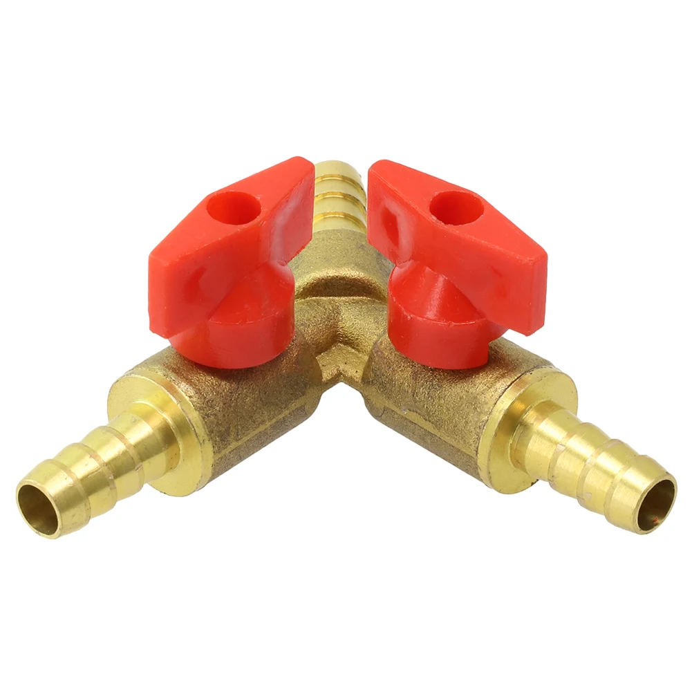 High Quality Brass Valve Shut Off Ball Valve 8mm/10mm Easy To Use Pneumatic Fittings Water Pipe Fittings Brass Color