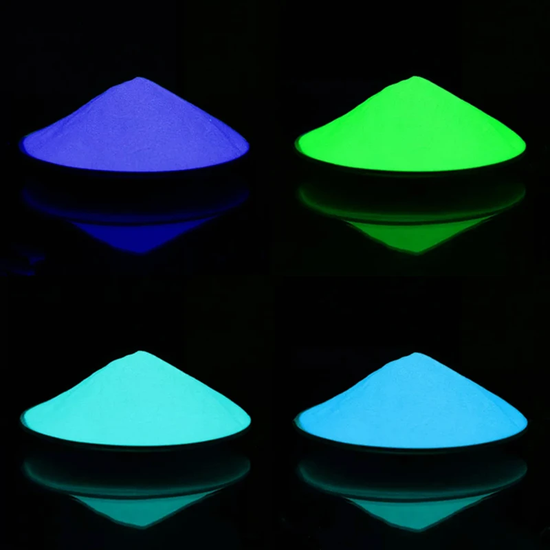 50g Nail Art Fine Powder Glow In The Dark UV Photoluminescent Powder Luminous Phosphor Pigment Acrylic Resin Powder Dust