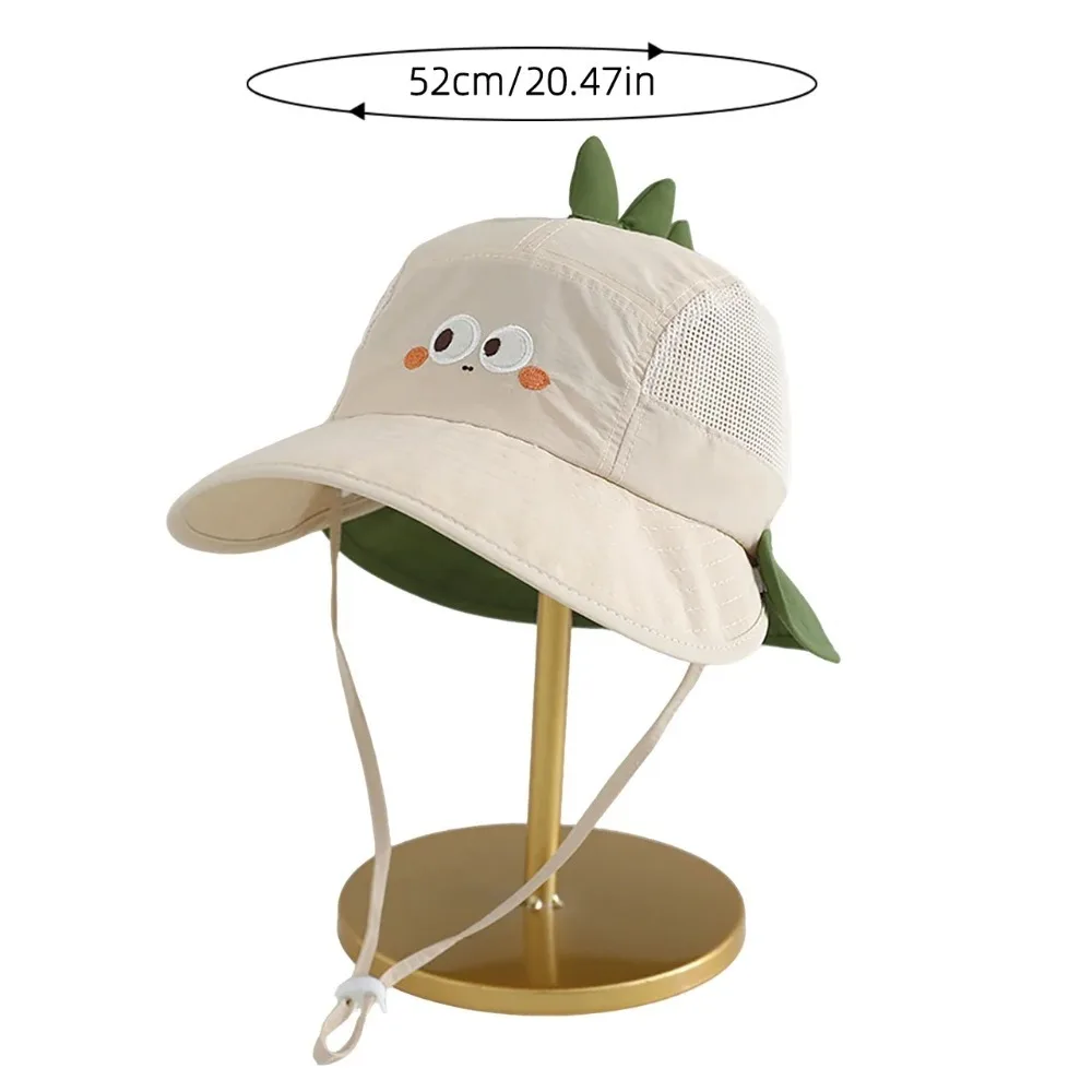 Cute Cartoon Baby Beach Hat with Bear Rabbit Ears Breathable Mesh Sun Visor Cap for Boys & Girls Summer Outdoor Panama Hat