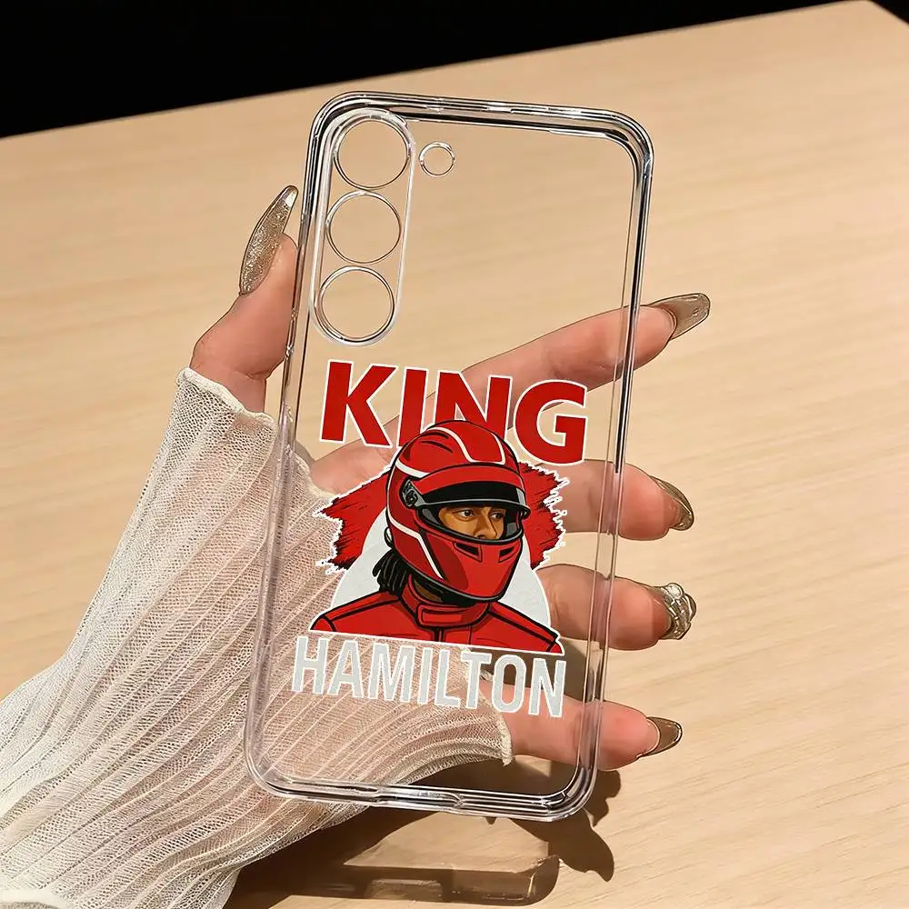 

L-Lewis H-Hamilton Phone Case For Samsung S25,S24,S21,S22,S23,S30,Ultra,S20,Plus,Fe,Lite Transparent Cover