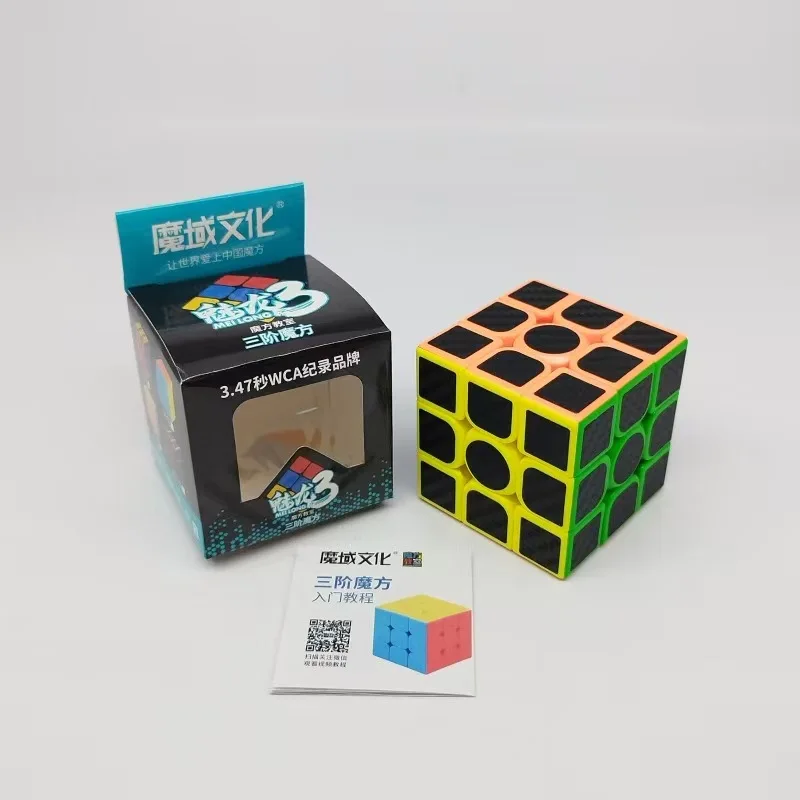 Mo Yu Cubo Adesivi In Fibra di Carbonio Cubo Magico 2x2 3x3 Torsione Piramide Specchio Velocità Cubo Magico Puzzle Pazzo Giocattoli Giocattolo Educ