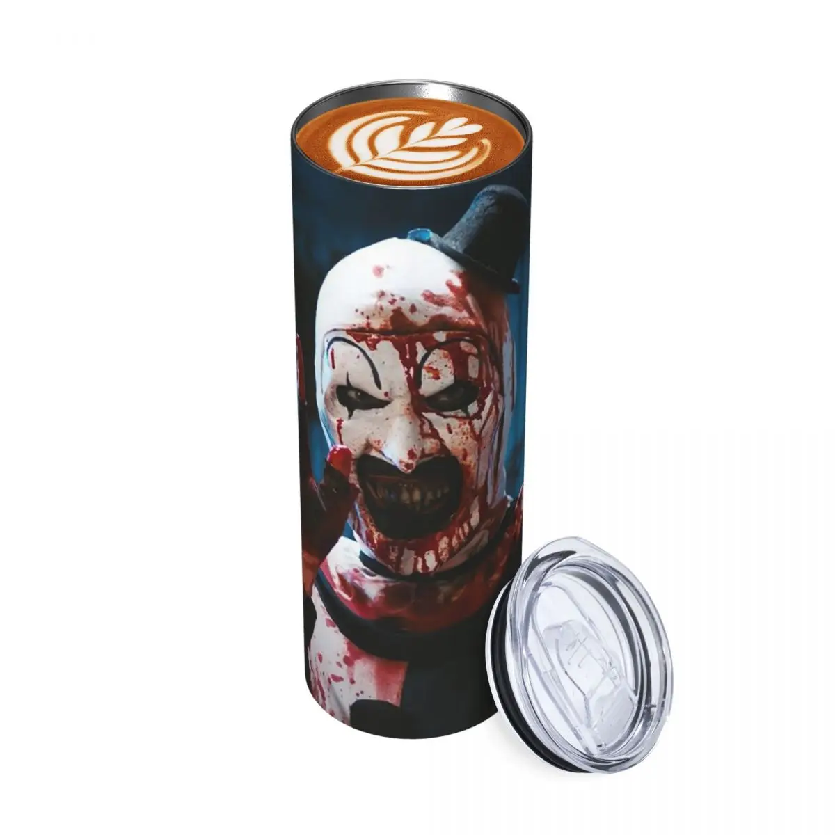 Terrifier 2 Stainless Steel Tumbler Vacuum Insulated Mugs Thermal Cold Bottle Straws With Lid 20oz