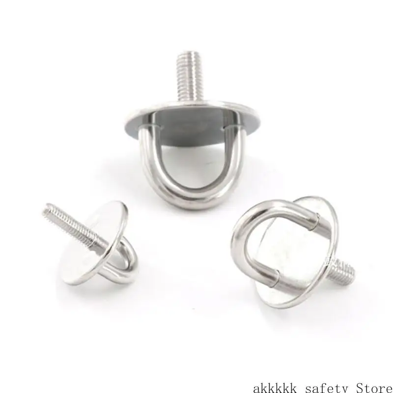 

XXFF Round Heavy Duty Pad Eye Plate U-Shaped Sail Shade Hardware Suitable Marine Boat