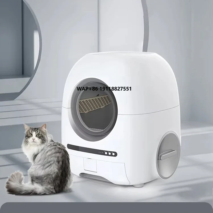 

Wholesale Automatic Cat Box Self Cleaning with APP Control Cleaning Toilet Box Equipment Splash-Proof Plastic