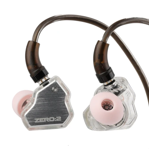 Imagen 1 del producto 7Hz x Crinacle Zero 2 IEM Auriculares con cable Auriculares con controlador dinámico de 10 mm actualizados Auriculares para juegos con cable OFC IEM para músico