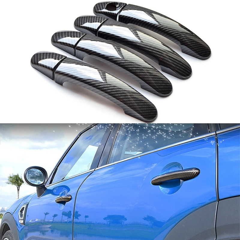 

For Ford Focus MK3/Mk2 Hatchback/Escape/Kuga 2013-2018 Carbon Fiber Car Door Handle Bowl Covers with Smart Hole Design Auto