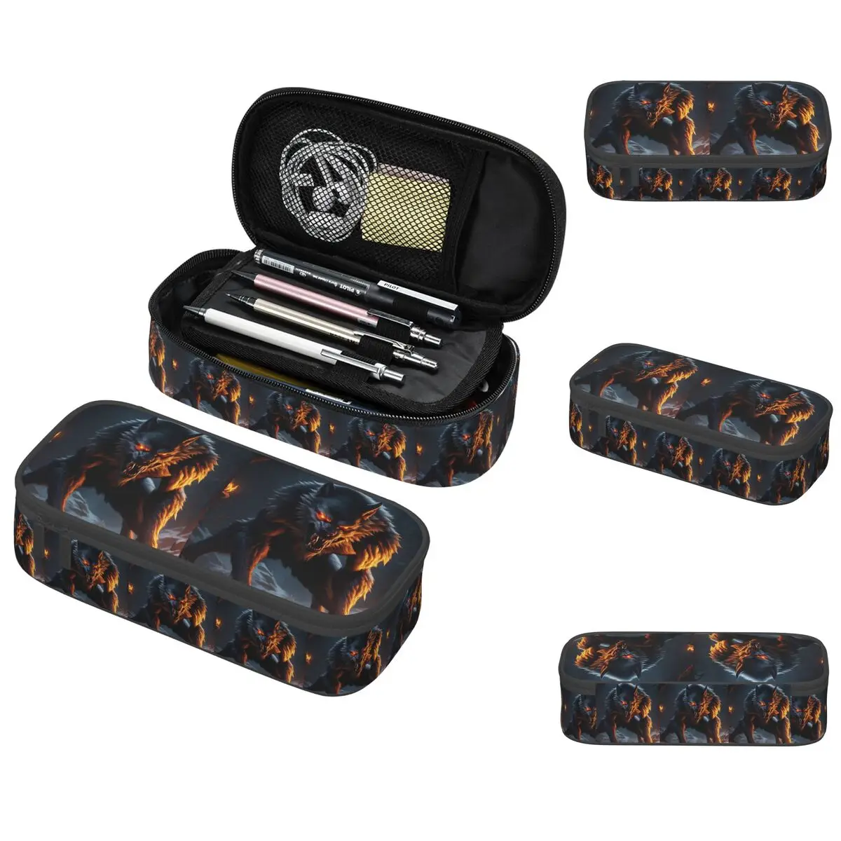 

The Werewolf Pencil Case for Kids School Pen Box Pencil Bag Stationery Supplies Pen Holder Bag