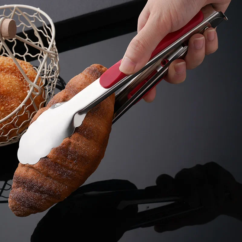 Przybory kuchenne ze stali nierdzewnej Szczypce do żywności Akcesoria kuchenne Folder do ciasta Bbq Domowa kuchnia Antypoparzeniowy uchwyt Klips Ogród — zdjęcie 4