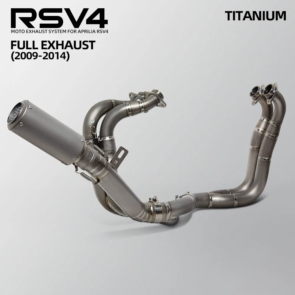 

Full Motorcycle Exhaust Systems Kit Escape Racing Exhausts Front Line Headers Pipe Project Muffler For Aprilia RSV4 2009-2014