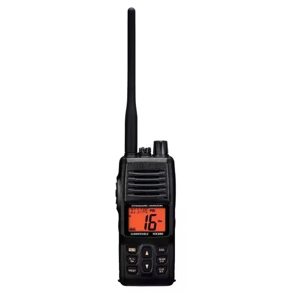 HX380 Yaesu Portable Wireless Submersible Handhold VHF Radio Transceiver VHF High Frequency Marine Walkie-Talkie IPX7 Waterproof