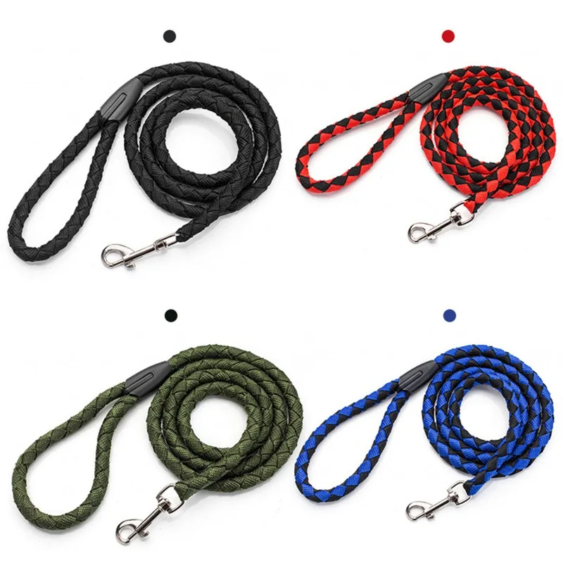 120/130/140cm Strong Leashes for Dogs Soft Handle Dog Leash Reinforced Leash for Small Medium Large Dogs Big Dog Supplies