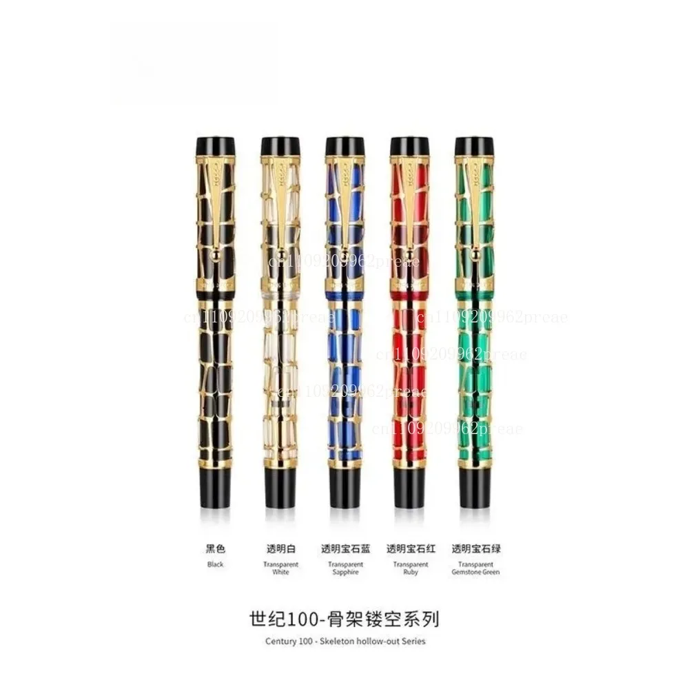 for Jinhao Century 100 Fountain Pen - Unique Gold Hollow Out Design, Stationery for Office/Business, Ink Pens for Writing  Gift