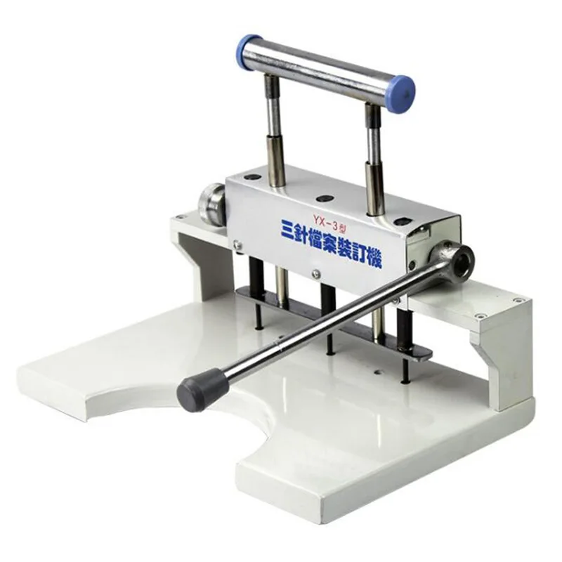 Three-pin personnel file binding machine, three-hole punching machine, manual drilling machine