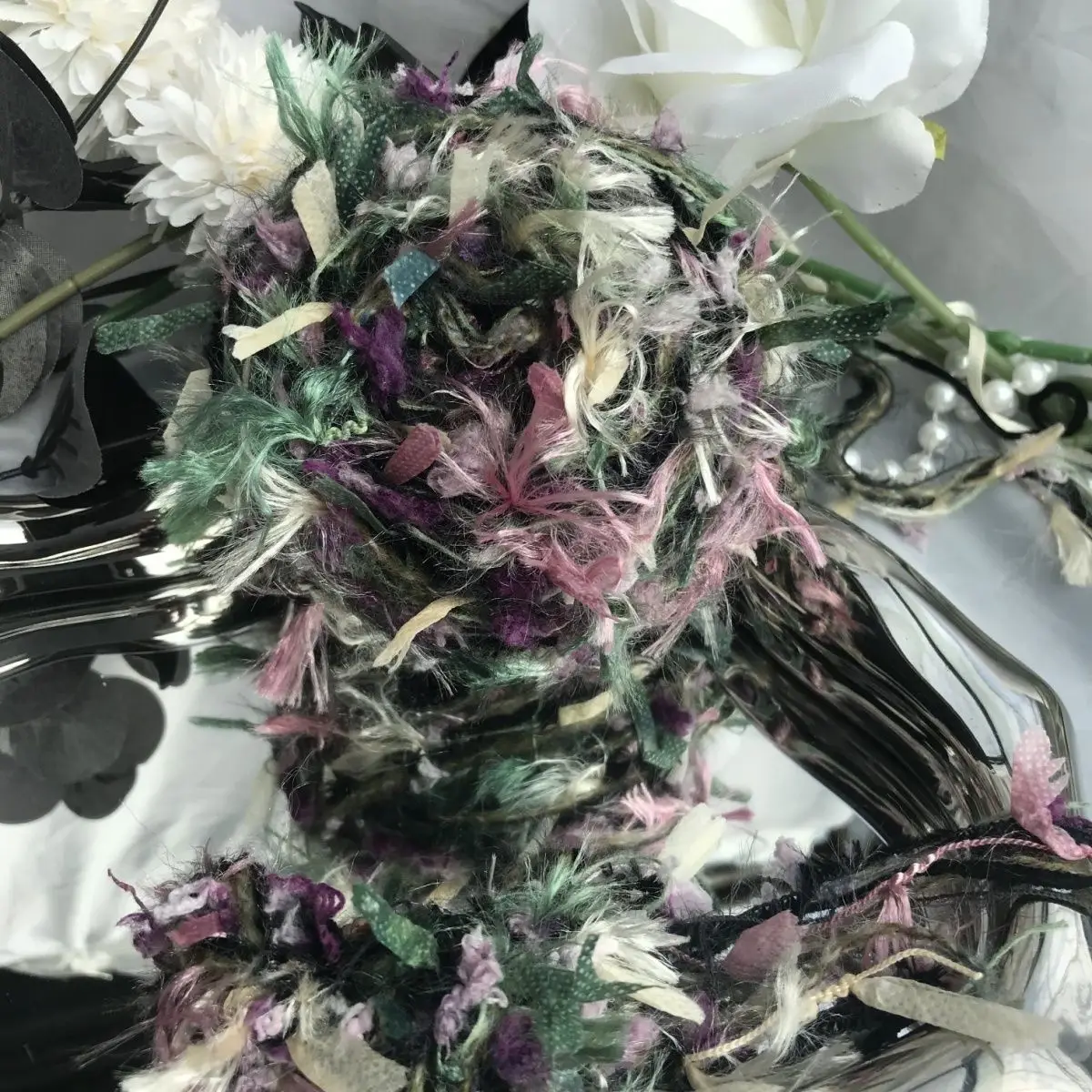 100g/ Featured Long Hair Internet Celebrity Hand Mixed Thread, Haima Hair DIY New Hand Woven Card Sleeve Hat Bag