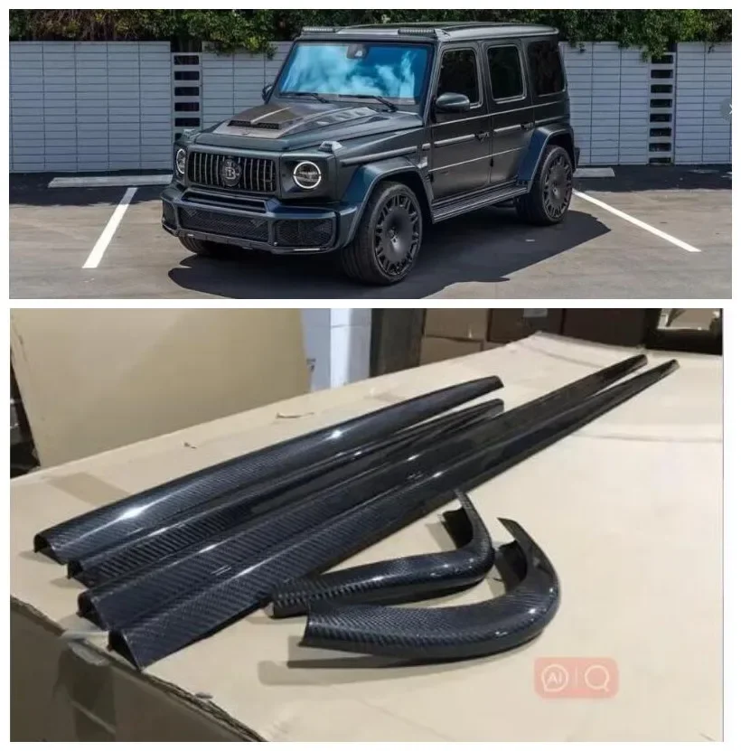 

For Benz G Class W463 W464 G350 G500 G55 G63 2003-2018 Real Carbon Fiber Roof Bezel Trim Strip Frame moulding Cover Body Kit