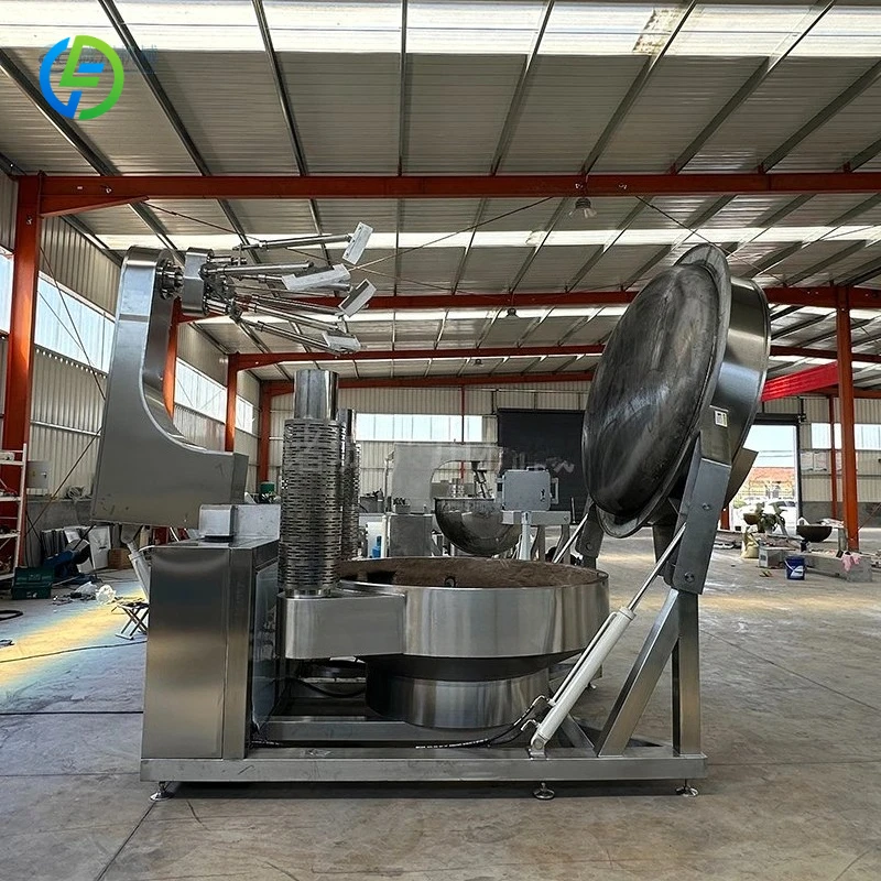 Gas Fired Automatic Cooking Mixer Machine Industrial Jacketed Kettle Tilting Pot Planetary Stirring on Hot Sale FL Customized