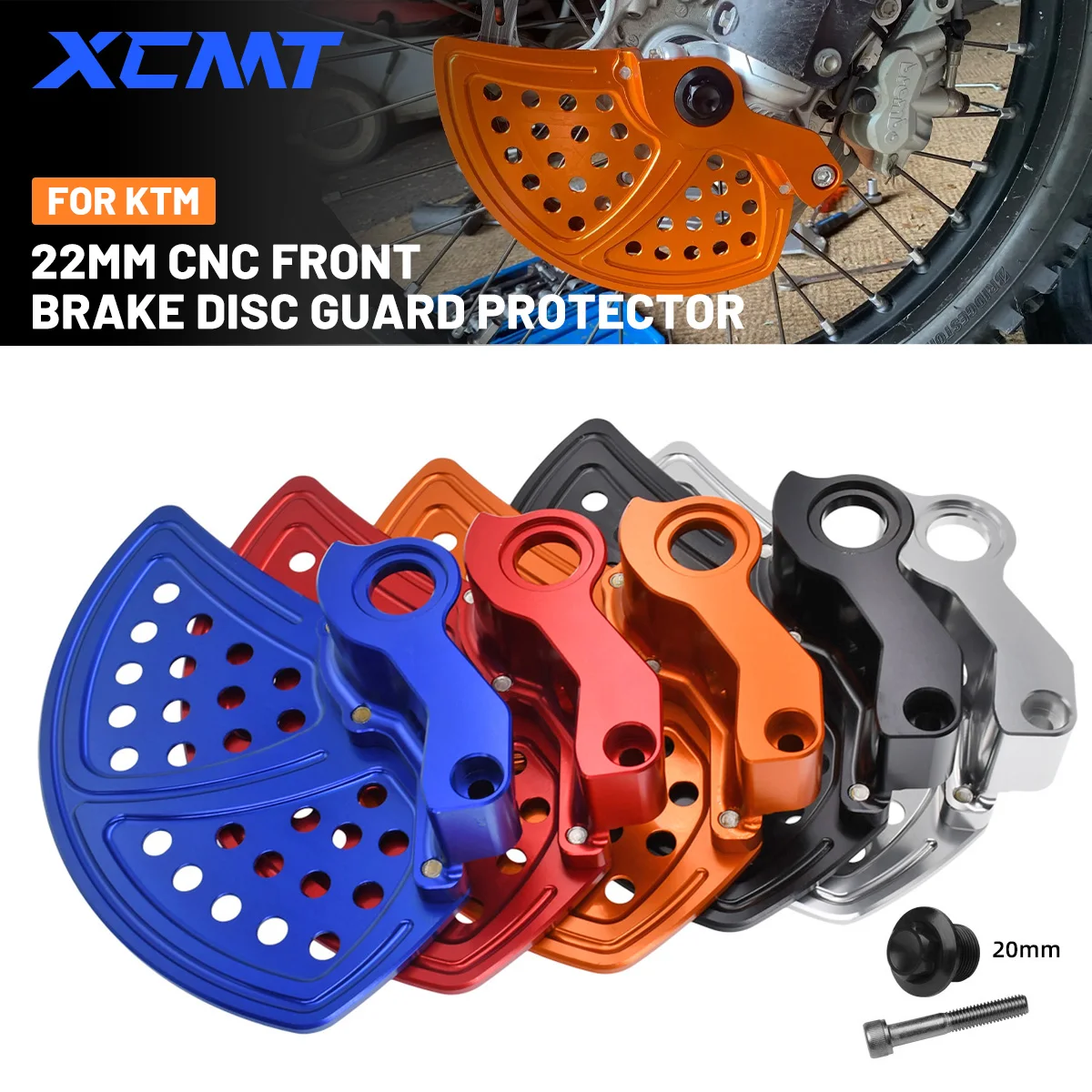 

2024 22mm CNC Front Brake Disc Guard Protector For KTM EXC SX SXF XC XCF 250 300 350 450 500 525 530 Husqvarna TE TX TC FX FC