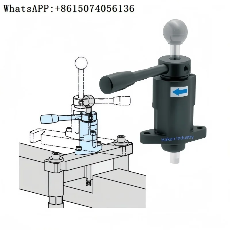The telescopic shaft type quick fixture (vertical) is suitable for use in product processing or fixing