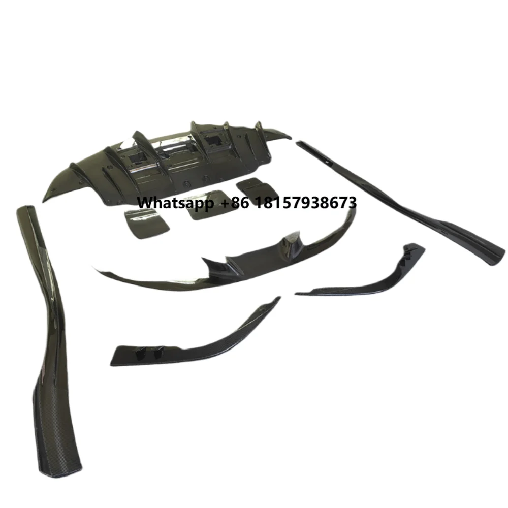 

Used for F8 Upgrade N Style Carbon Fiber Front Bumper Lip Splitter Side Skirt Rear Diffuser Car Kit