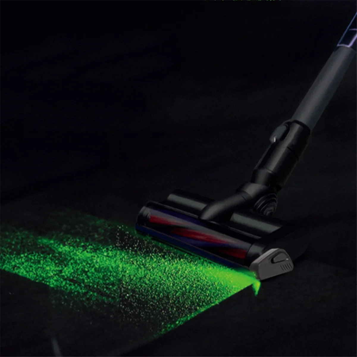 2 pçs aspirador de pó luzes com bateria pet cabelo gatos cão pele poeira display lâmpada led universal peças vácuo