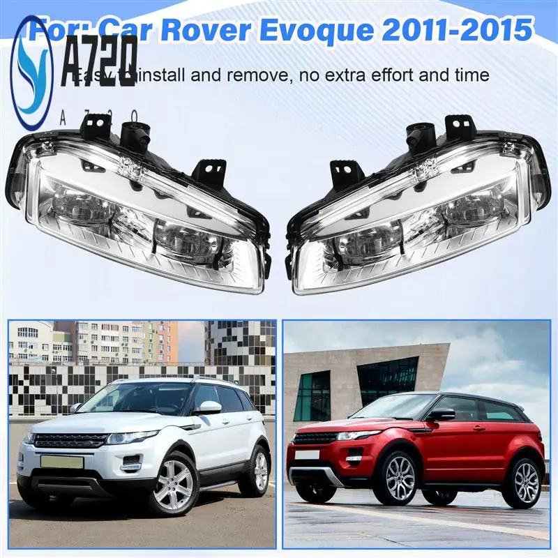 

A72Q-Car Front Bumper Fog Lamp Light LR026089 LR026090 For Land Rover Range Rover Evoque 2011-2015
