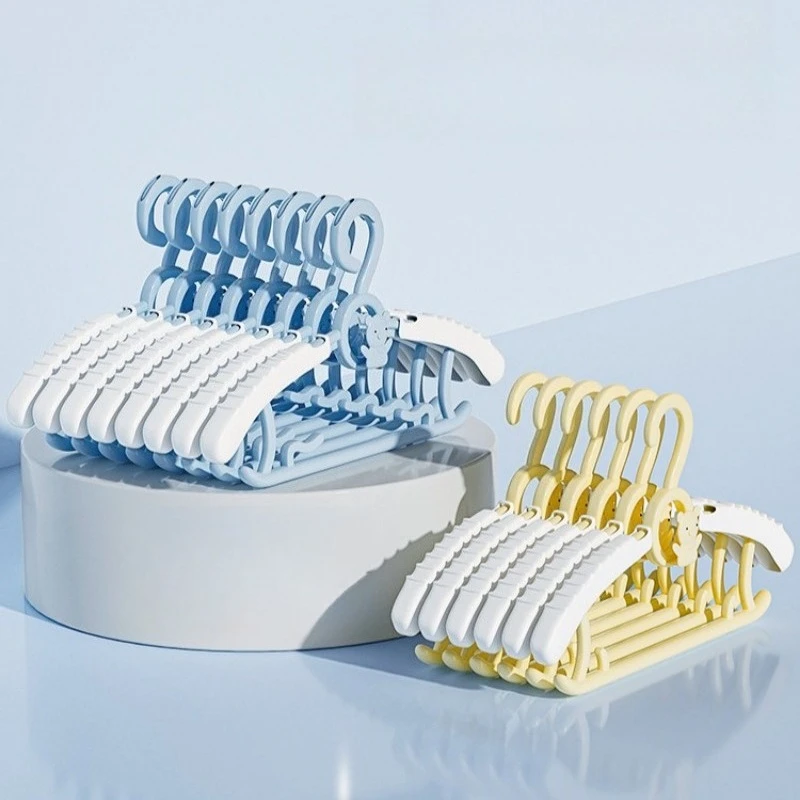

10Pcs Children's Household Clothes Hanger, Toddler-specific Small Clothes Hanger, Newborn Retractable Clothes Drying Support
