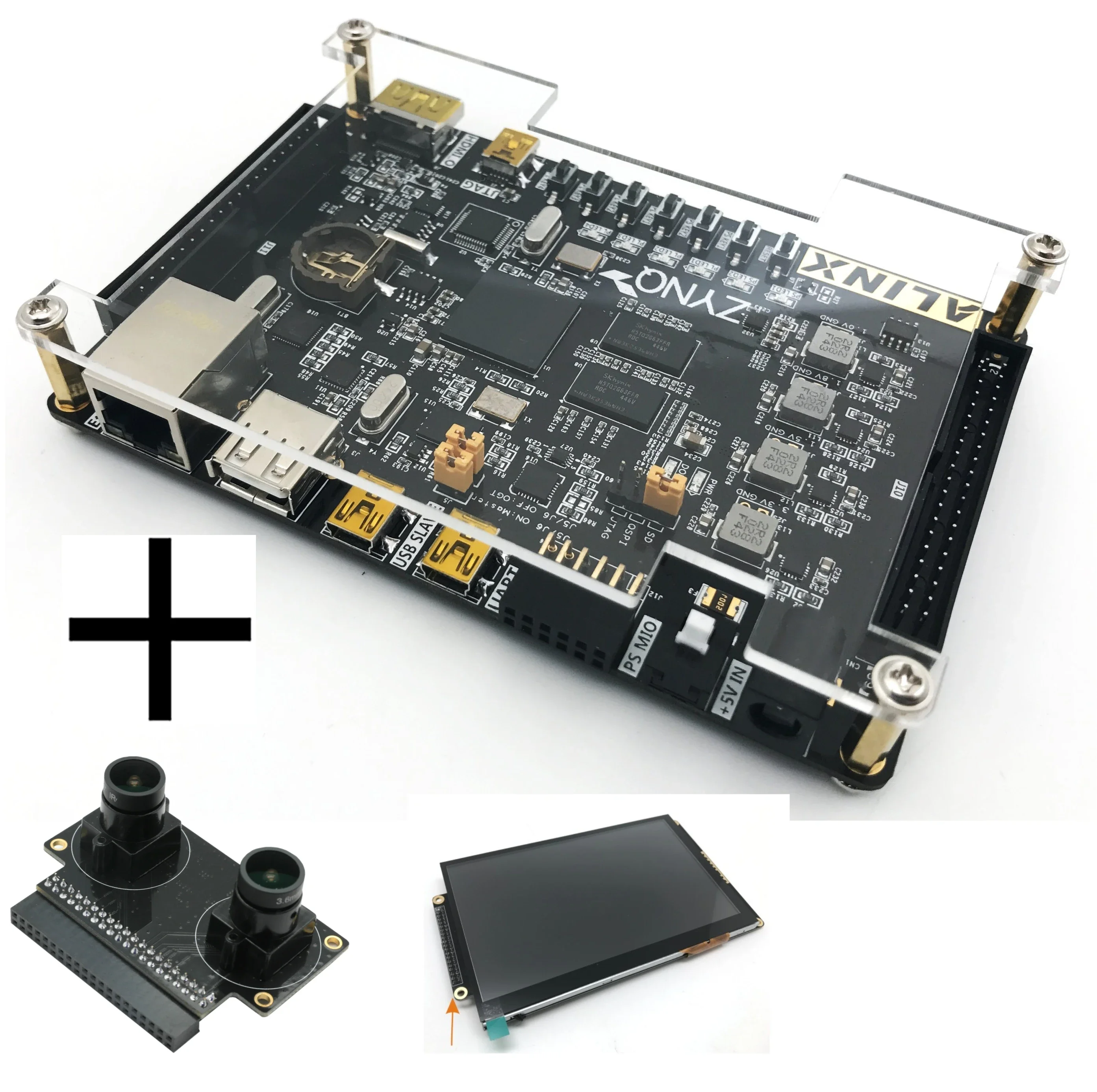 

XILINX ZYNQ 7000 7020 XC7Z020 FPGA Development Board ARM ALINX Brand (Board + 2 lens Camera module+ 7 inch LCD Module)