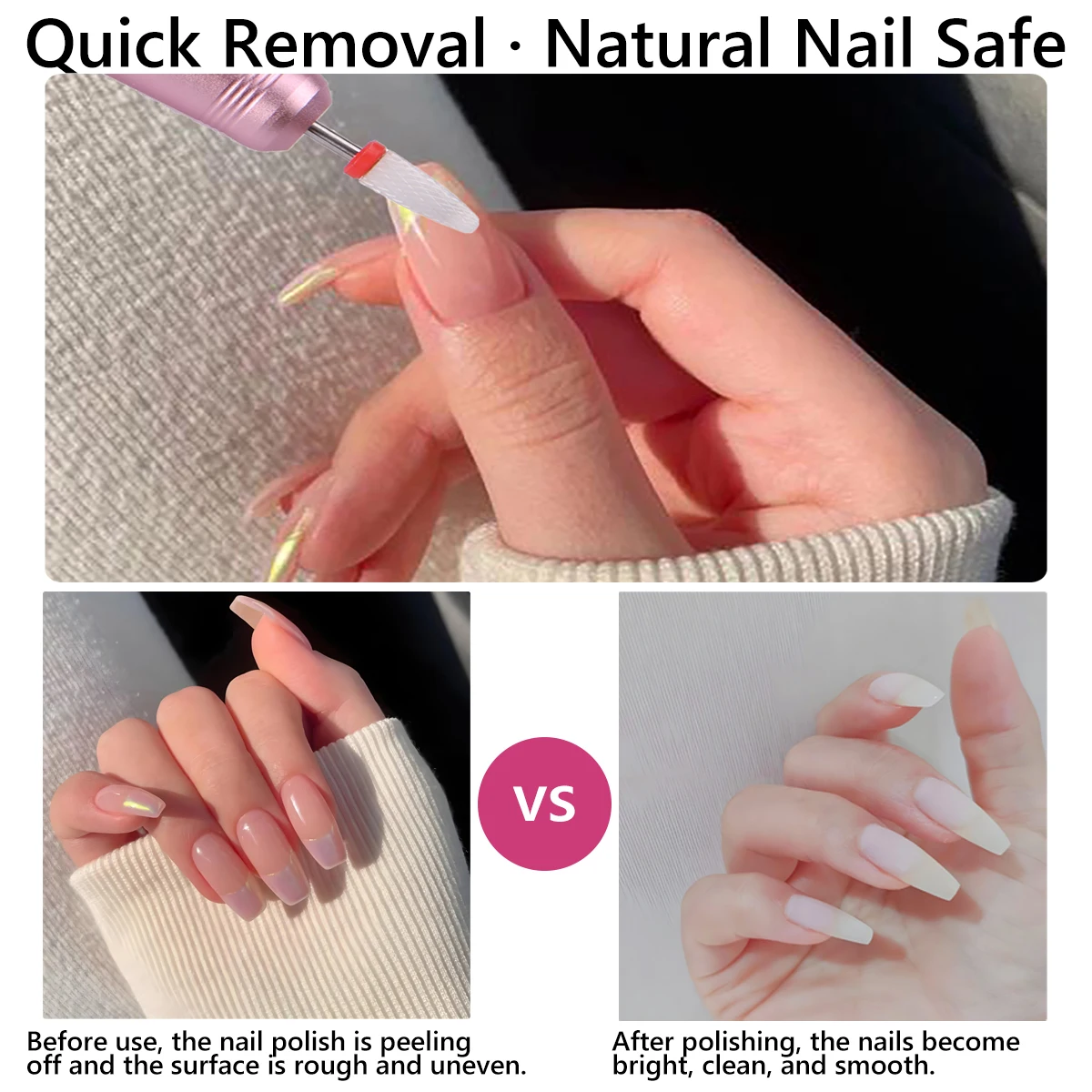 مبرد مثقاب أظافر لاسلكي احترافي لأظافر جل الأكريليك، مجموعة أدوات مثقاب أظافر محمولة لمجموعة أظافر مانيكير وباديكير #3