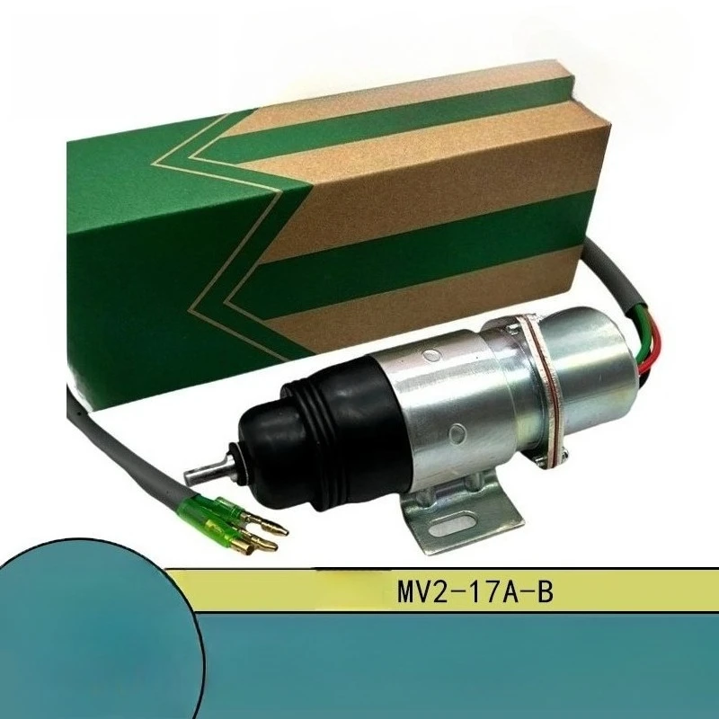 Suitable for Isuzu excavator flameout switch MV2-17A-B 24V flameout solenoid valve  6BB1