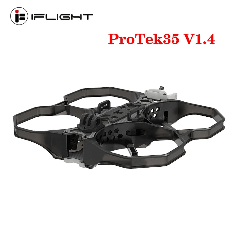 IFlight ProTek35 V1.4 CineWhoop Frame Kit Wheelbase 151mm T700 Quality Carbon With 3.5mm Arm 213.5g for RC FPV Drone