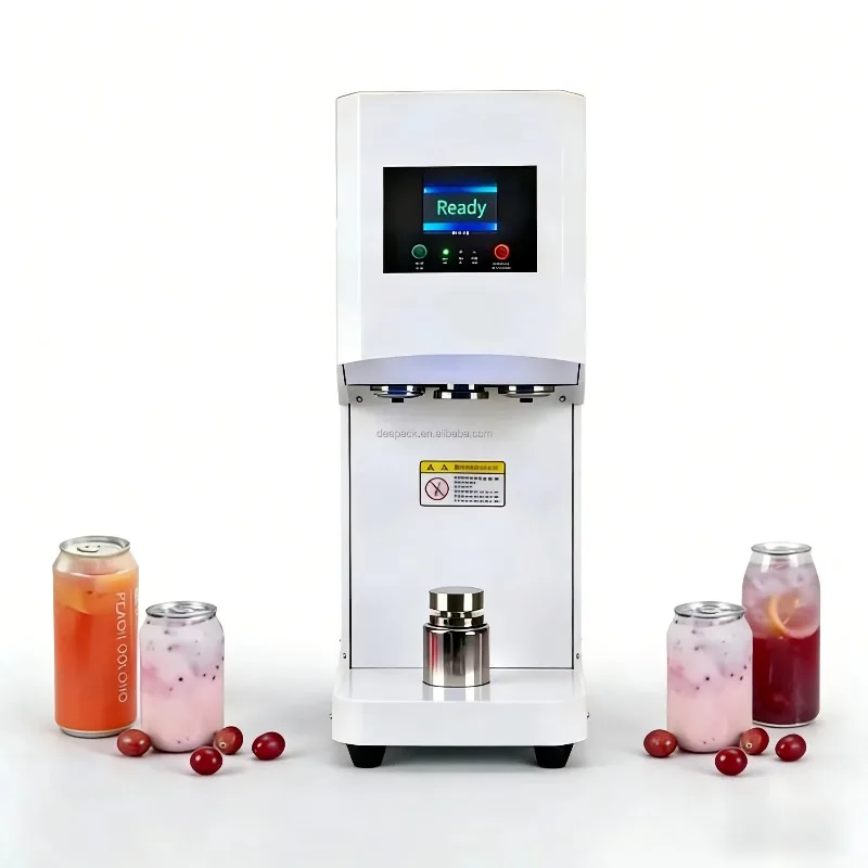 

【Best-selling】High Efficiency Automatic Rotary Sealing Machine Commercial PET Plastic Beverage Can Seamer Equipment
