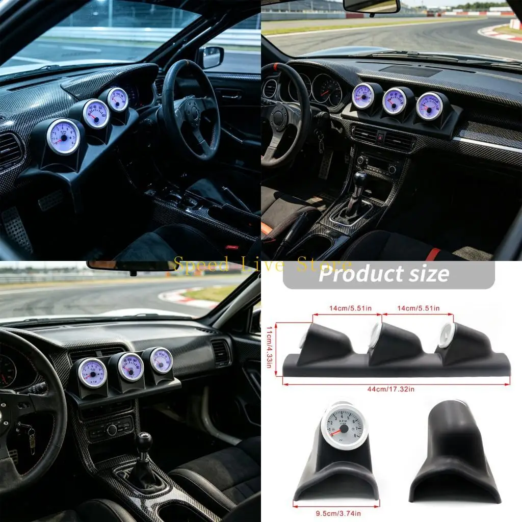 547C Universal 52mm Vehicle Instrument Cluster For Engine Speed Temp Oil Level In Motors