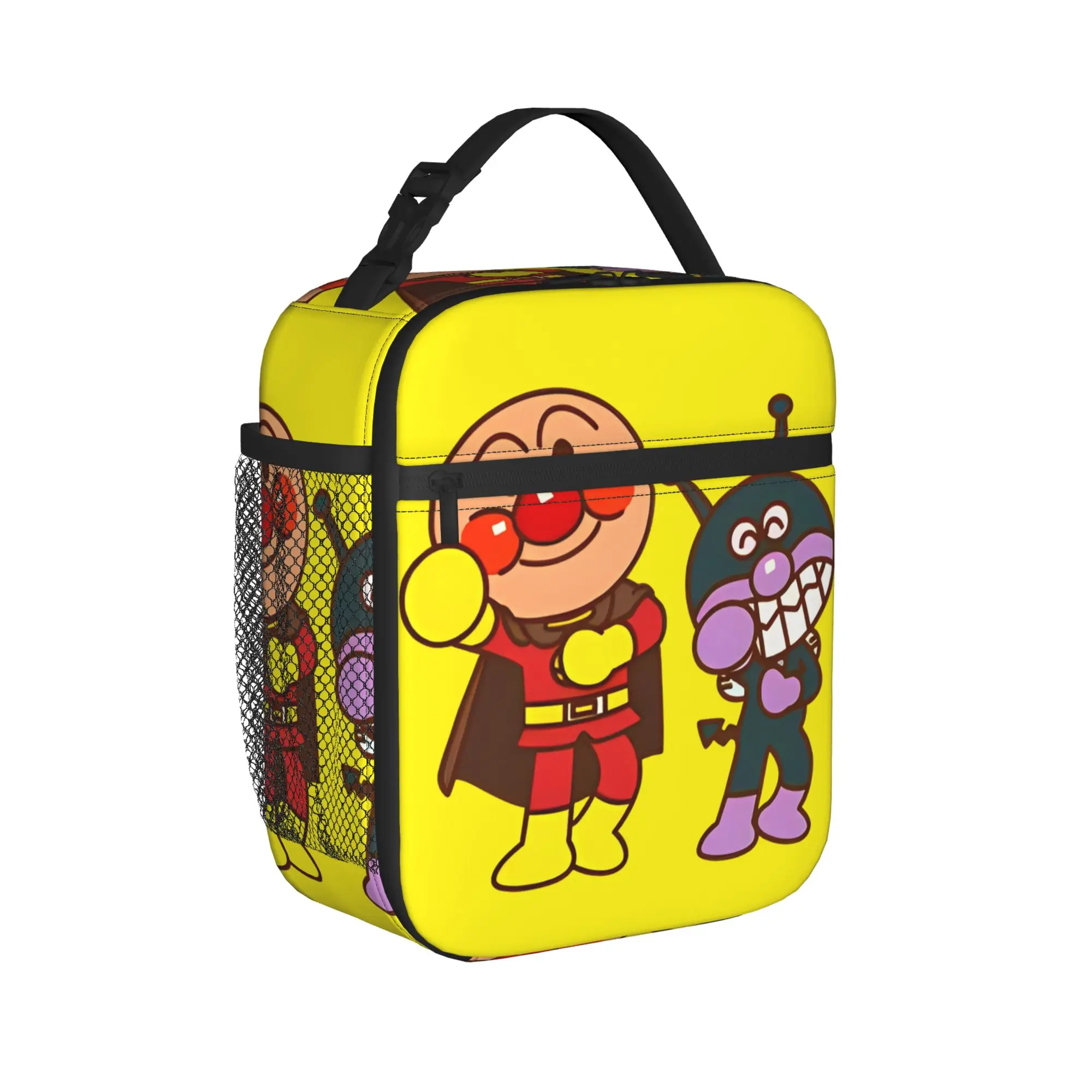 

Cute Cartoon Characters A-Anpanmans Insulated Lunch Bag Large Reusable Cooler Bag Tote Lunch Box Office Picnic Food Bag