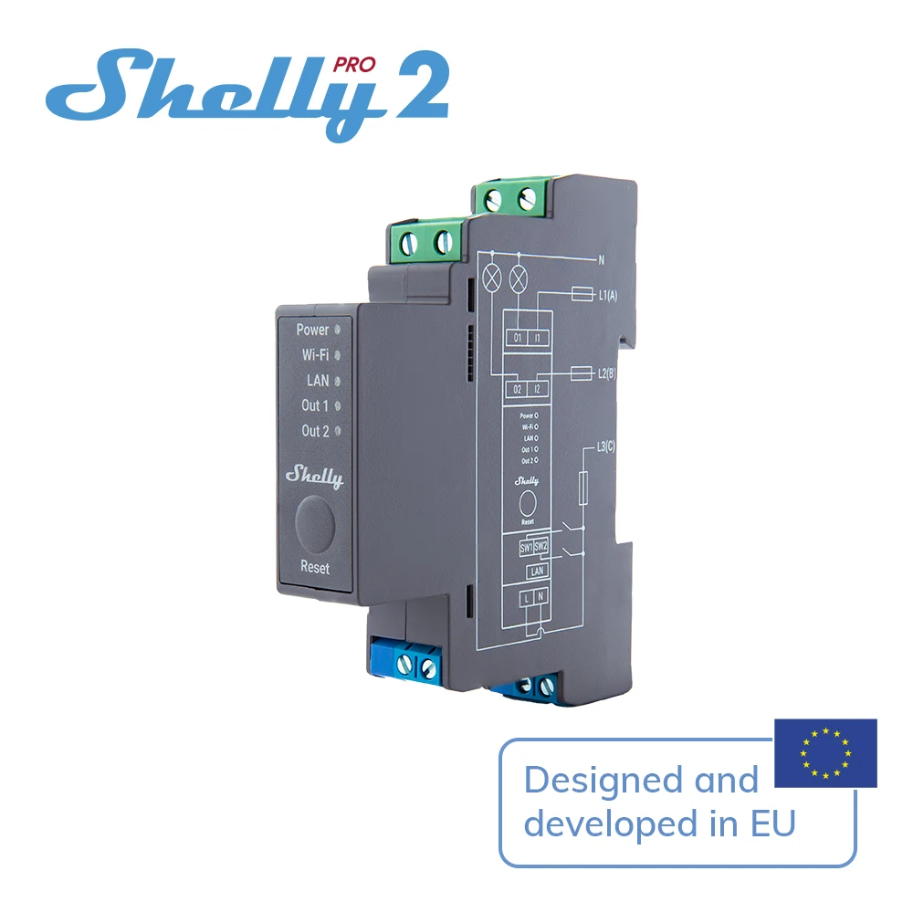 Imagem -03 - Shelly-pro Din Rail Relé Switch Wi-fi Características de Segurança Aprimoradas Compatível Mais Usado Plataformas de Automação Residencial Canais