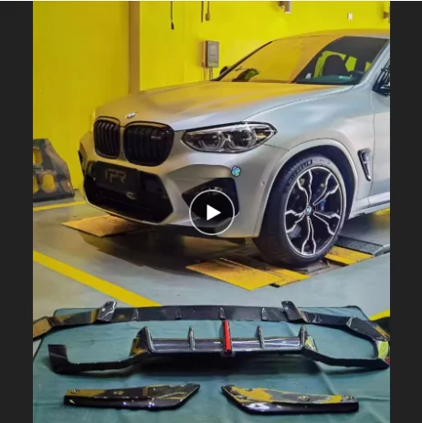 

Для BMW F97 X3M F98 X4M Высококачественный передний бампер из настоящего углеродного волокна, диффузор заднего бампера, боковая юбка, все комплекты кузова