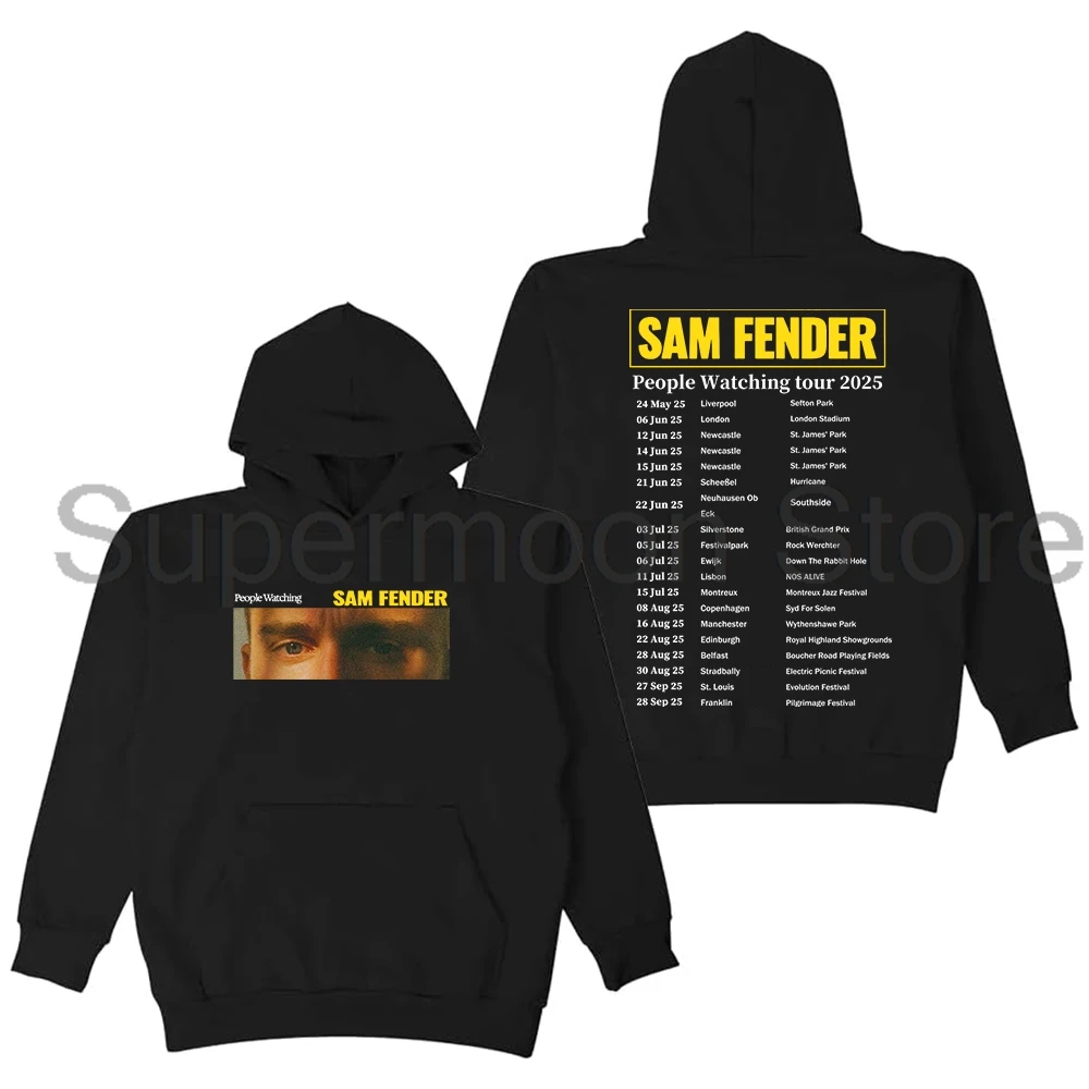 

Sam Fender People Watching Tour 2025 Hoodie Unisex Long Sleeve Streetwear Women Men Hooded Sweatshirts