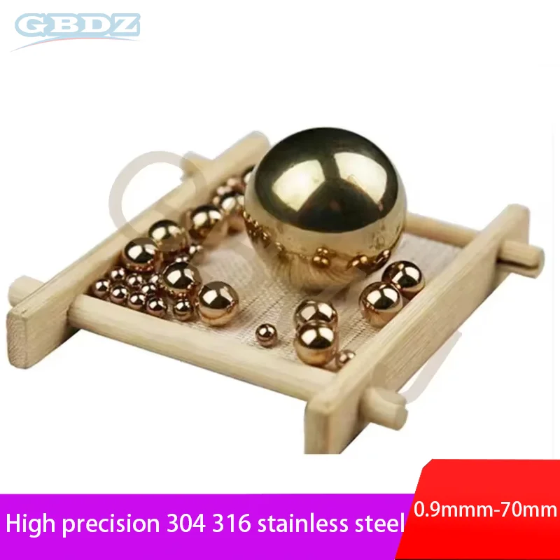 

1-100PCS Solid Brass Ball High Precision H62 Brass Ball Smooth Round Copper Bead Ball Dia 0.9mm-45mm