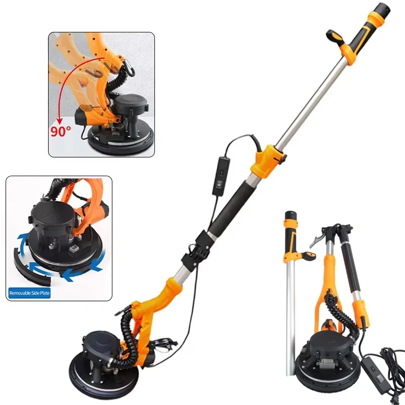 

Dust-Free Wall Sander Dual Dust Port Lightweight Putty Paint Polisher Self-Cleaning Wall Grinding Machine