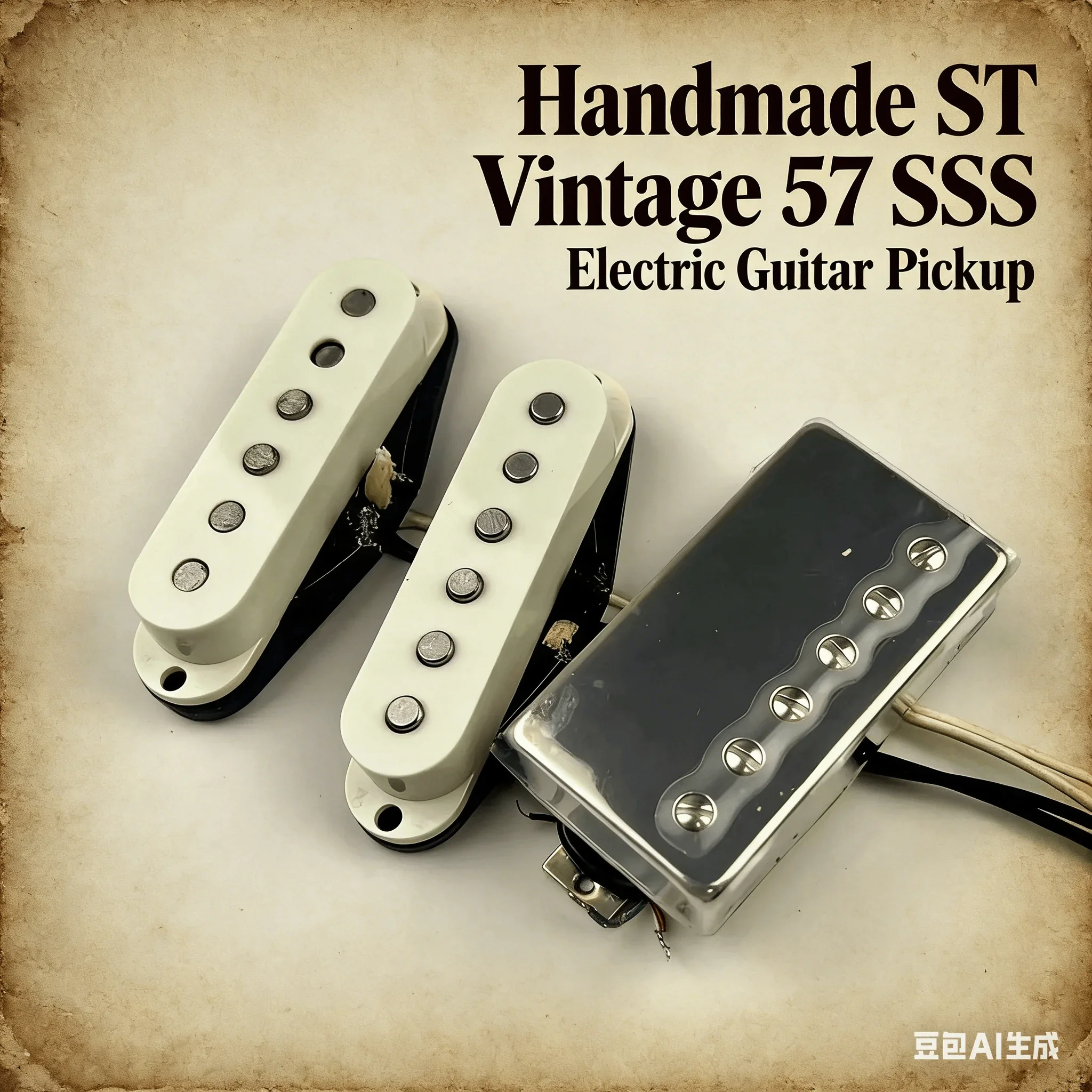 Texas Style SSH Pickup Set for Electric Guitar – Hand-Wound Alnico 5, High Output Humbucker + Vintage Single Coils