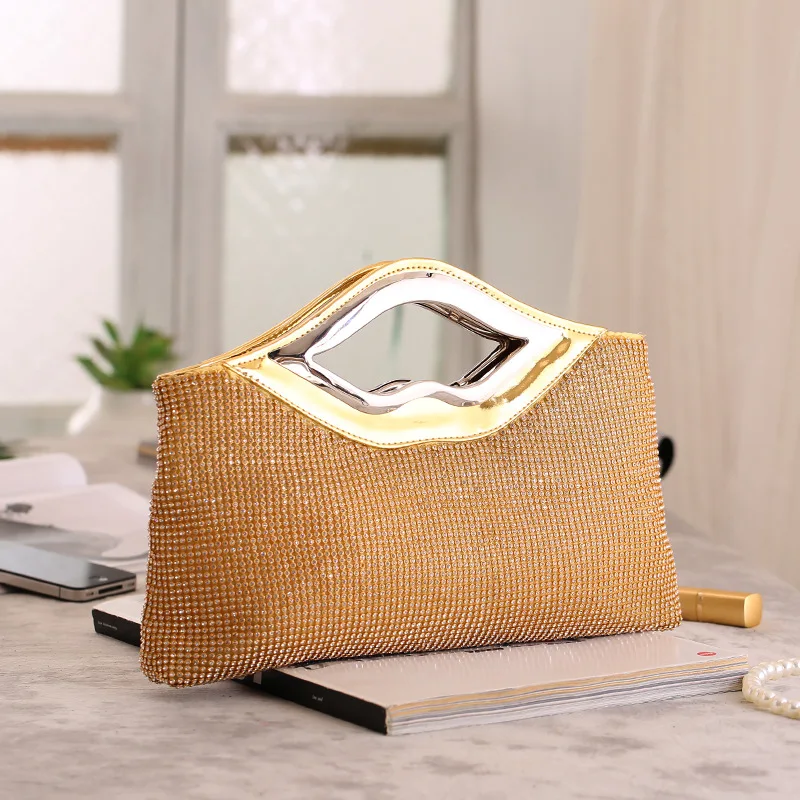 Women's Bag Trend Women's Handheld Bag New European and American Diamond Sequin Women's Bag Dinner Party Bag