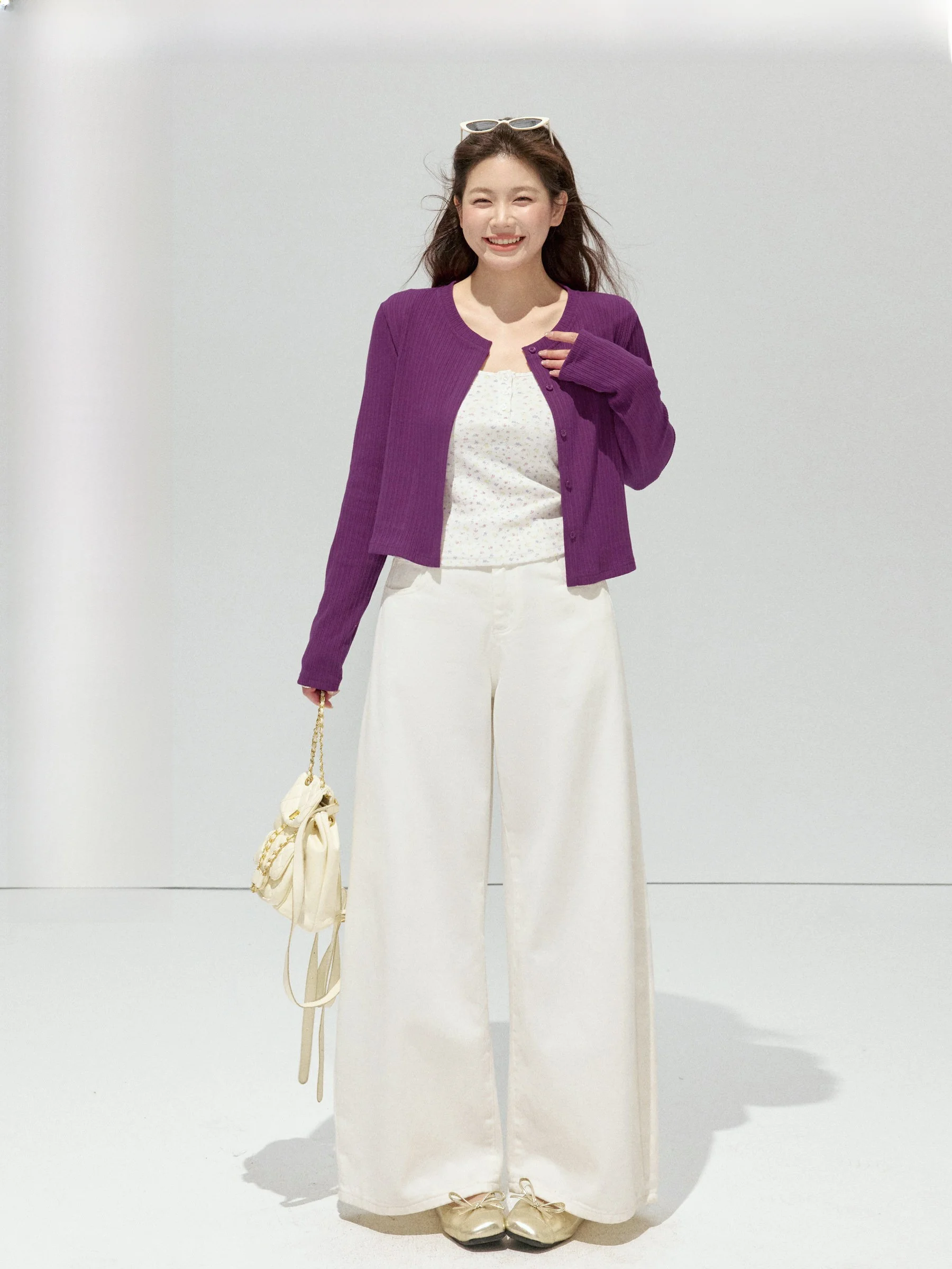 

Вязаный кардиган JULULOOK больших размеров с цветочным принтом, топом и джинсовой юбкой, комплект ярких цветов для женщин больших размеров