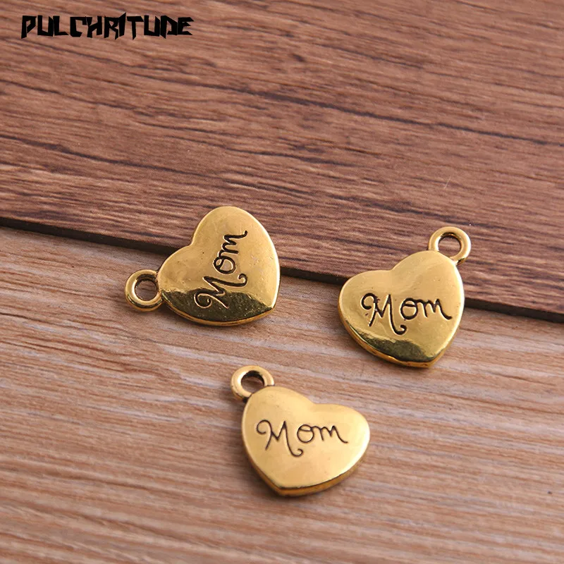 10PCS 14*18mm Three Color Metal Zinc Alloy Letter \
