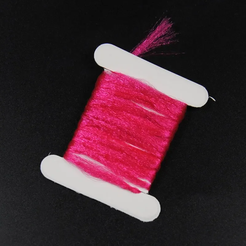 ICERIO 2m/card Fly Tying Parachute Fly Wing Synthetic PP Fiber Tail Wings Materials Floating Yarn Medium Fishing Bait