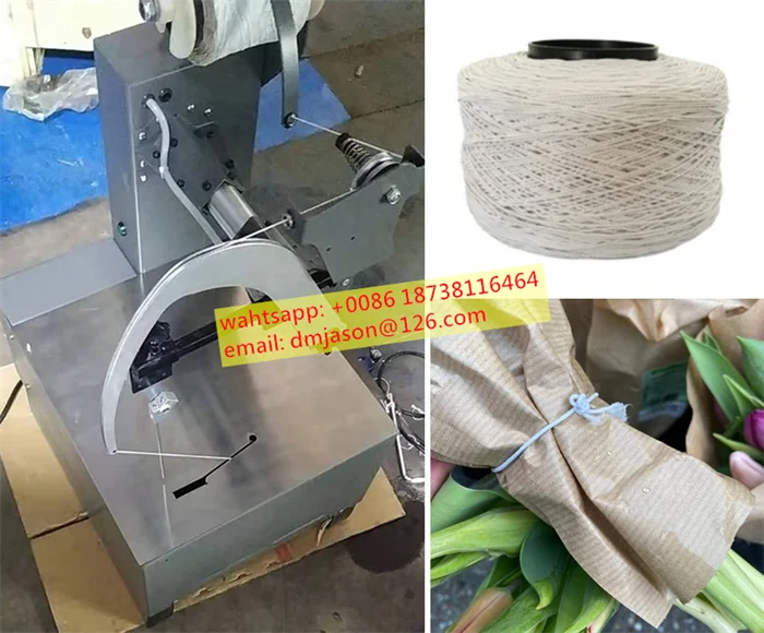 Flower bundle tying machine Vegetable parsley strapper Leek wrapping machine for sale