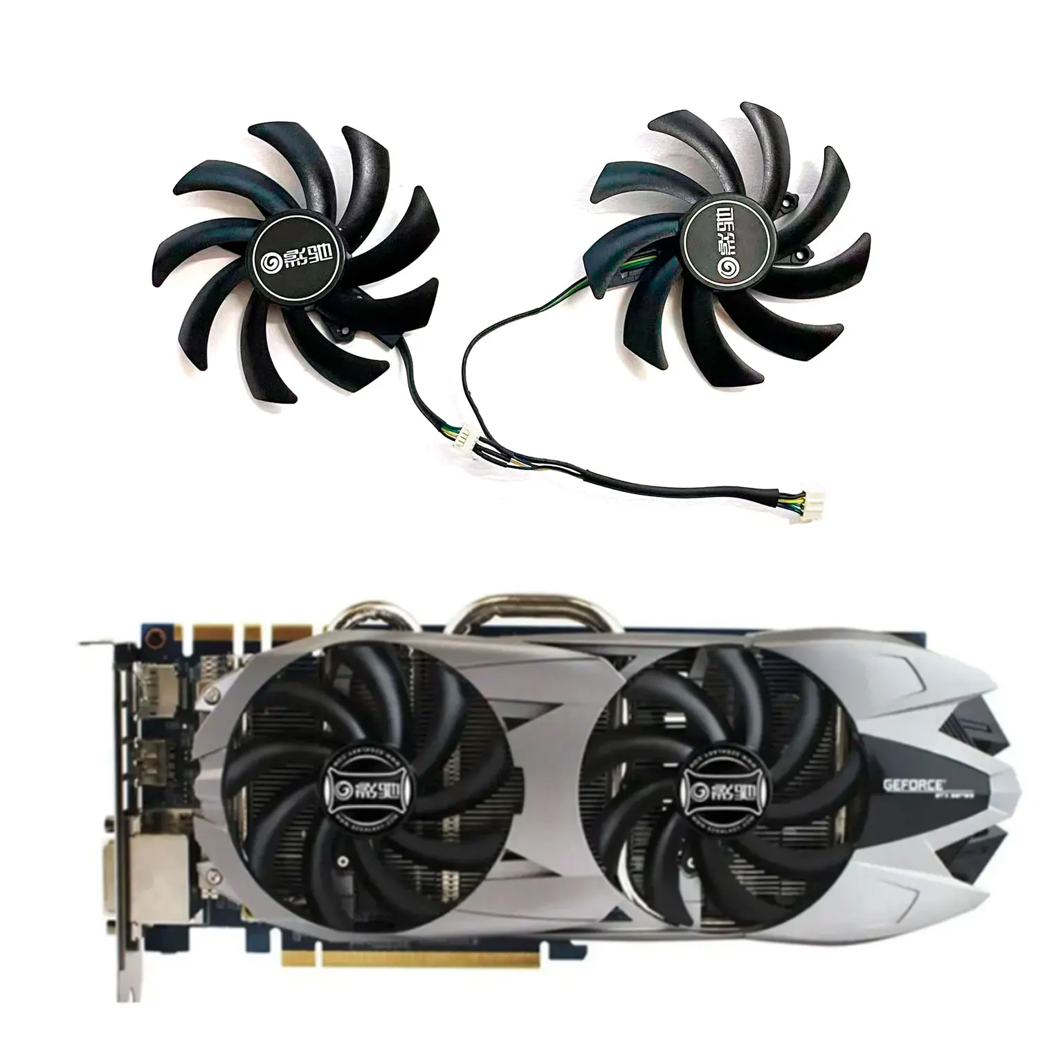 Brand new 85MM 4PIN FY9010H12LPB GTX 760 GPU fan for Galax GeForce GTX 760 graphics card replacement