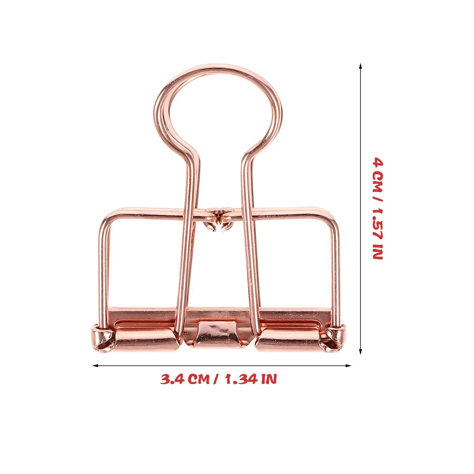 10 قطعة مقاطع الموثق المعدنية خمر المجوفة لمكتب المستندات المنزلية الملفات سبيكة ورقة المشابك وثيقة ganizers التخزين