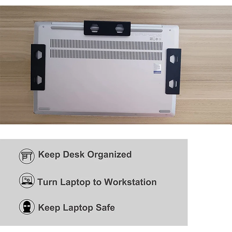 테이블 아래 노트북 홀더, 노트북 보관 브래킷 스탠드 마운트, 데스크탑 오거나이저, 홈 오피스 보관 액세서리 홀더