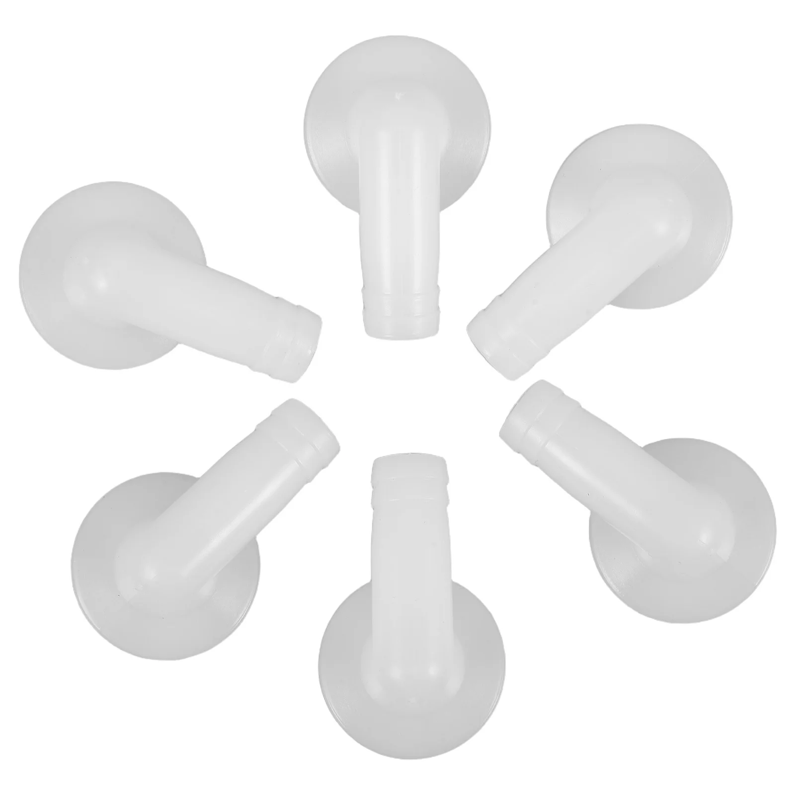 6Pcs Air Conditioning Pipe Fitting Elbow Connector Adapter Uv Resistant Anti-Backflow Design Condensate Drainage